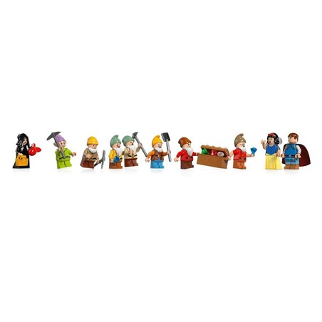 Maqueta Lego Blancanieves detalles interiores y figuras