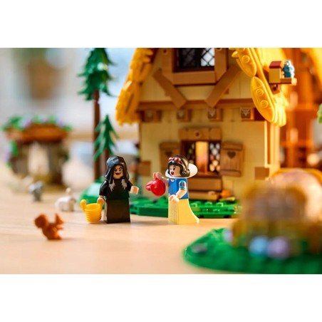 Detalles arquitectónicos de la Casita de Blancanieves Lego