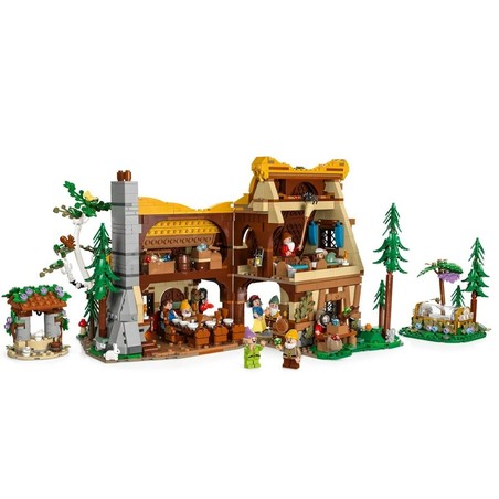 Vista lateral del set Lego Casita de Blancanieves