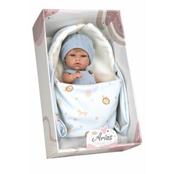 Muñeco Bebé Arias Elegance con portabebé