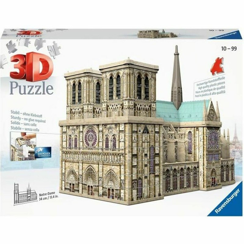 juguetes construcción niños puzzle 3D Ravensburger Notre-Dame