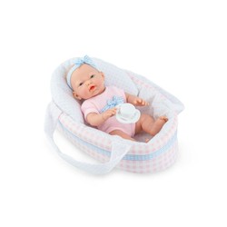 Muñeca bebé Marina & Pau 21 cm con capazo para juguetes construcción niños 2