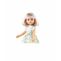 Muñeca Paola Reina Rosa 32 cm con vestido de flores 2