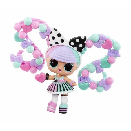 Muñeca LOL Surprise Hair Beads multicolor en su empaque sorpresa