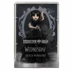 Muñeca Wednesday Monster High con vestido gótico 2