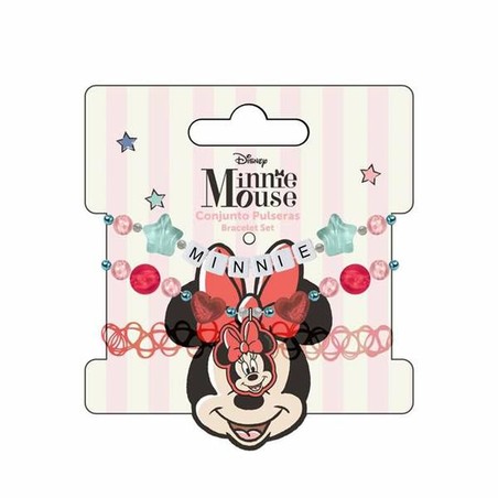 Pulsera Minnie Mouse rosa, ideal para manualidades niños y expresión creativa
