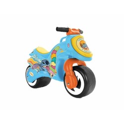 Moto correpasillos Stitch para niños, ideal para el desarrollo del equilibrio y la motricidad.