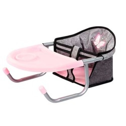 Juguetes construcción niños: Silla para muñecas Reig rosa con bandeja 2