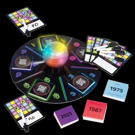 Componentes del Diset juego de mesa Hitster Music Bingo