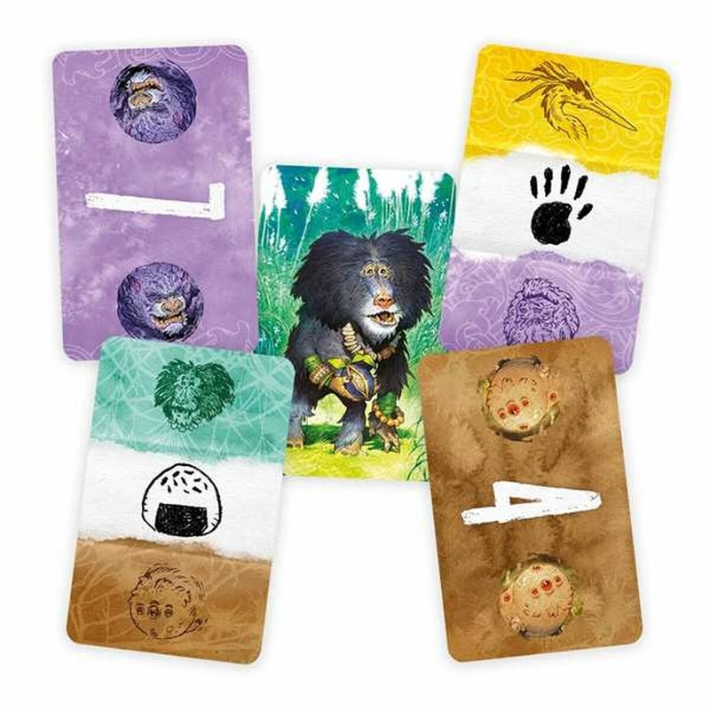 Componentes del juego de mesa para dibujar Yokai Sketch