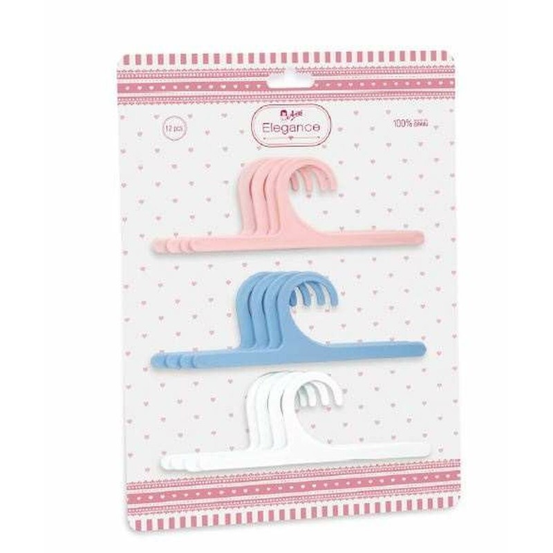 Set educativo de perchas para muñecas: Accesorios Arias