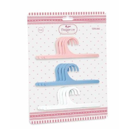 Set educativo de perchas para muñecas: Accesorios Arias