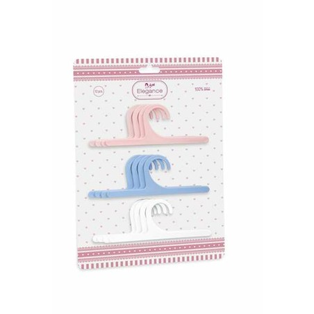 Perchas de plástico para muñecas Arias, ideal para niños +3 años