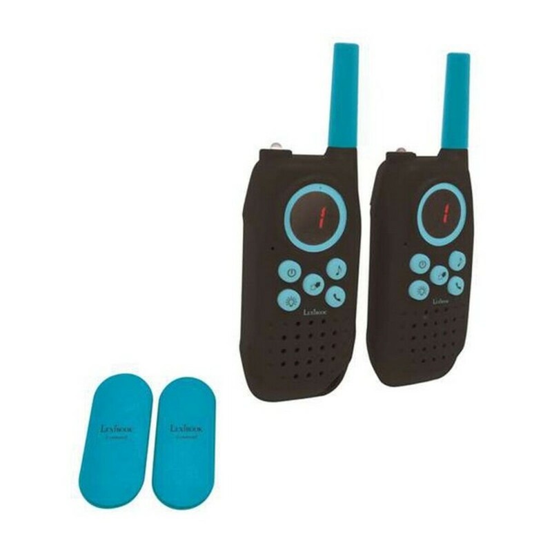 Walkie-Talkie Lexibook de plástico resistente, duradero para cualquier set construcción 100 piezas.