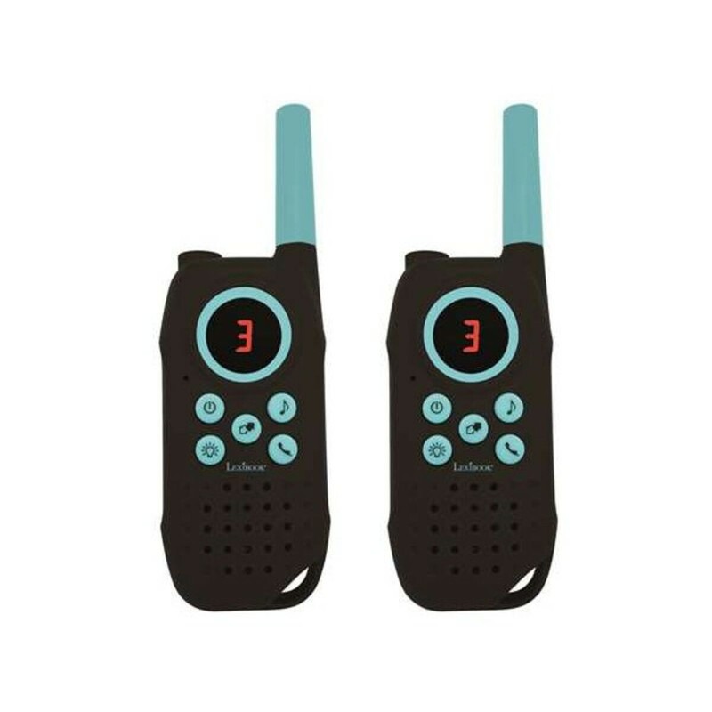 Walkie-Talkie Lexibook en acción, ideal para desarrollar habilidades como con bloques apilables bebé.