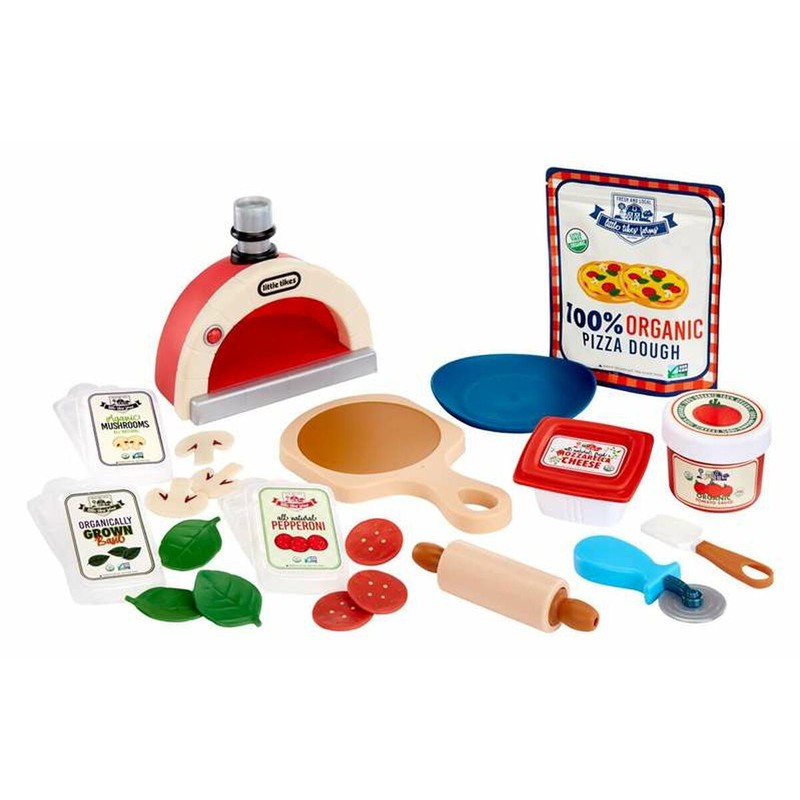 Set construcción educativo: Niña jugando en su cocina de juguete MGA.