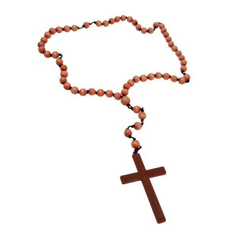 Adhesivos manualidades niños - Rosario de madera multicolor