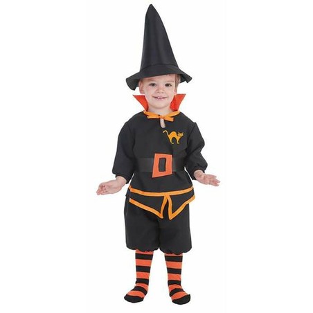 Disfraz niños bebé Carolus Brujo 0-12 meses, ideal para Halloween