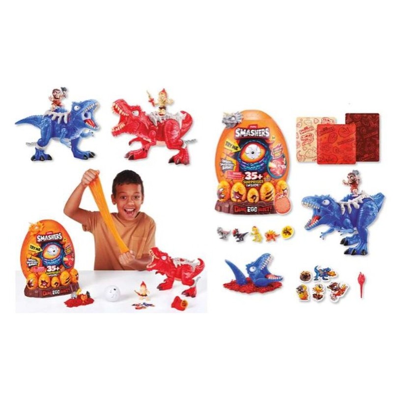 Set construcción educativo Zuru Smashers con dinosaurio y accesorios