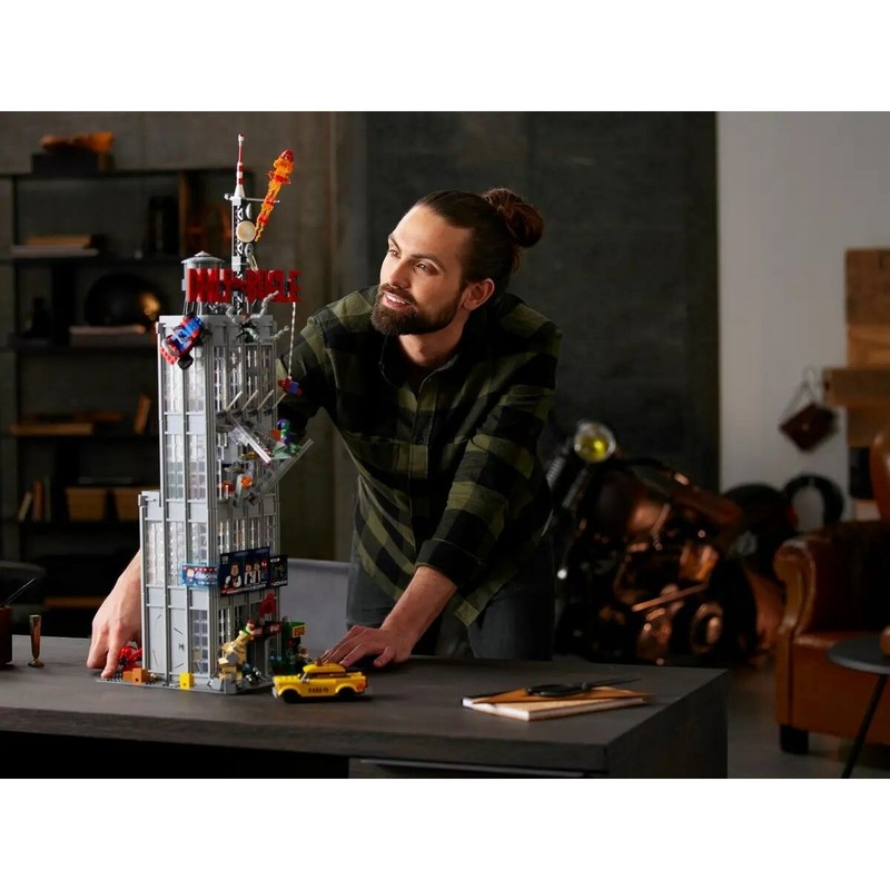 Bloques construcción LEGO Marvel: Interior de la oficina de J. Jonah Jameson