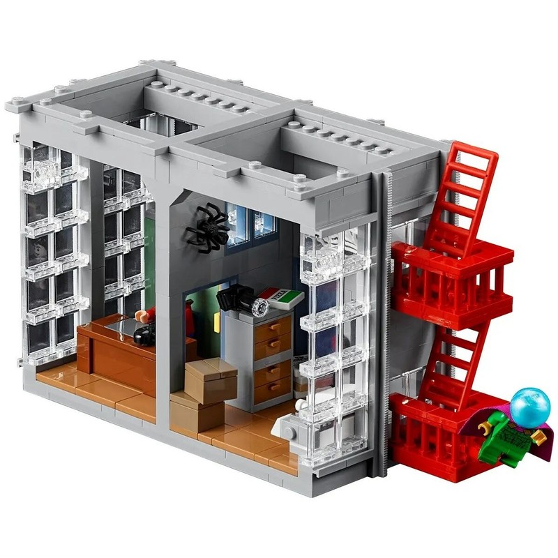 Pieza central LEGO Marvel: Daily Bugle con vehículos y personajes