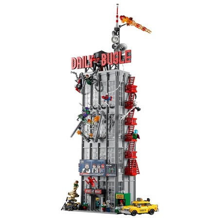 Maqueta Daily Bugle: Vista frontal con detalles de la calle