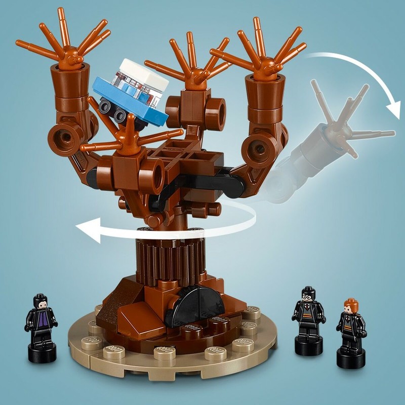 Maqueta LEGO Hogwarts con el Sauce Boxeador y la Cabaña de Hagrid