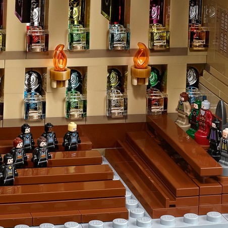 Bloques construcción infantiles avanzados: torre de Gryffindor y pasillos