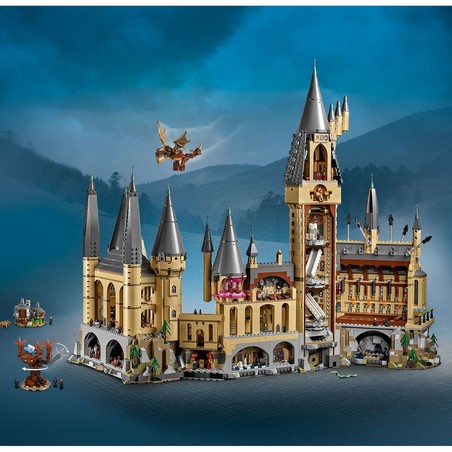 Construcción detallada para adultos: el patio central de Hogwarts