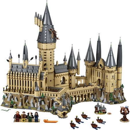 Réplica Hogwarts LEGO: detalles de las escaleras móviles interiores