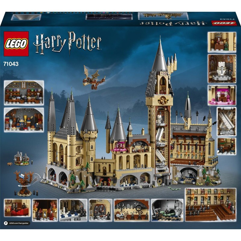 Juguetes construcción niños: vista lateral del Castillo de Hogwarts