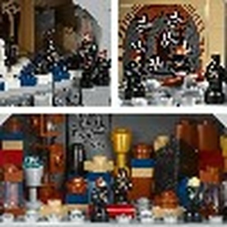 Réplica Hogwarts LEGO: los detalles de la biblioteca y libros