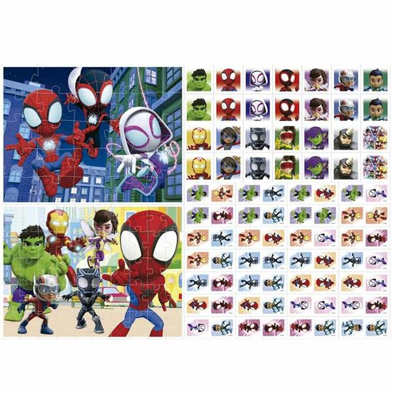 Juego de mesa construcción niños 3 años con puzzles y dominó