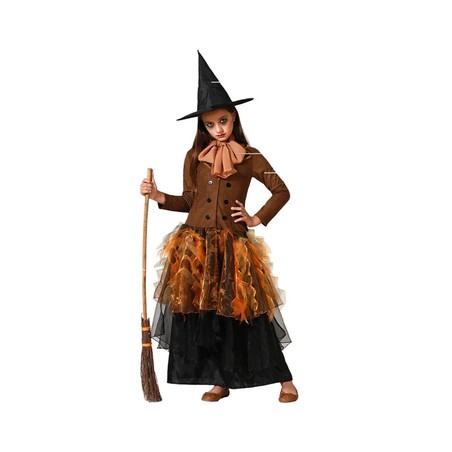 Disfraces Niños Bruja para Halloween con sombrero puntiagudo