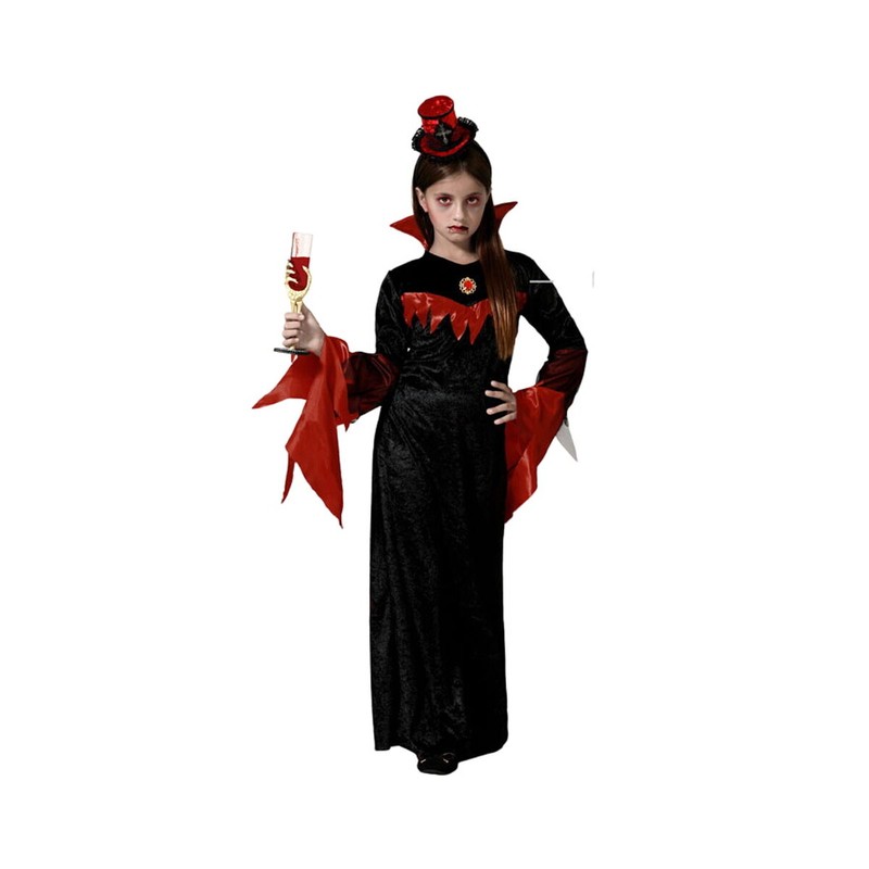 Disfraz de vampiresa para disfraces niños en Halloween