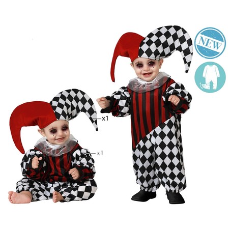 Disfraz de Arlequín para bebés de 6 a 12 meses, ideal para disfraces niños.
