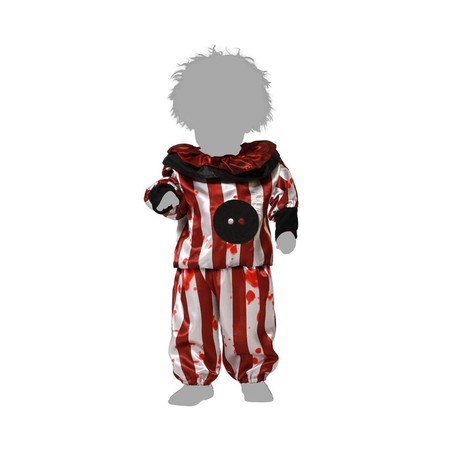 Traje carnaval niño payaso con camisa y pantalón