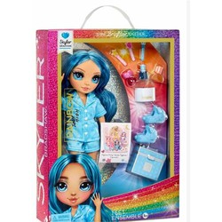 Muñeca Skyler Rainbow High Azul con accesorios de moda