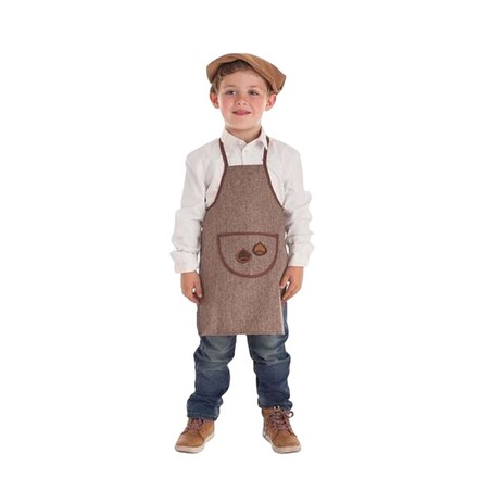 Niño con traje carnaval niño de castañero, ideal para fiestas y representaciones escolares