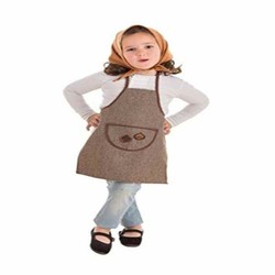 Disfraz de Castañera para niñas, talla S, ideal para fiestas de disfraces infantiles.