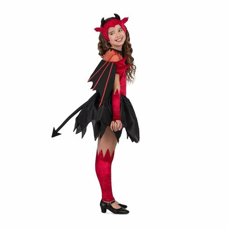 Vestido de diablesa para niñas, comodidad y diseño llamativo
