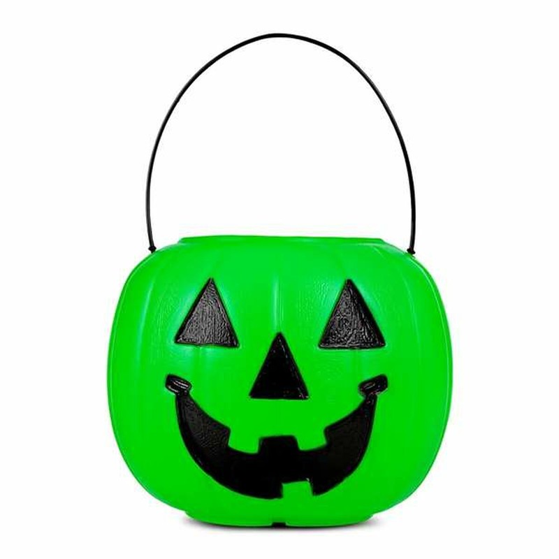 Cesta calabaza verde My Other Me, ideal para disfraces niños en Halloween