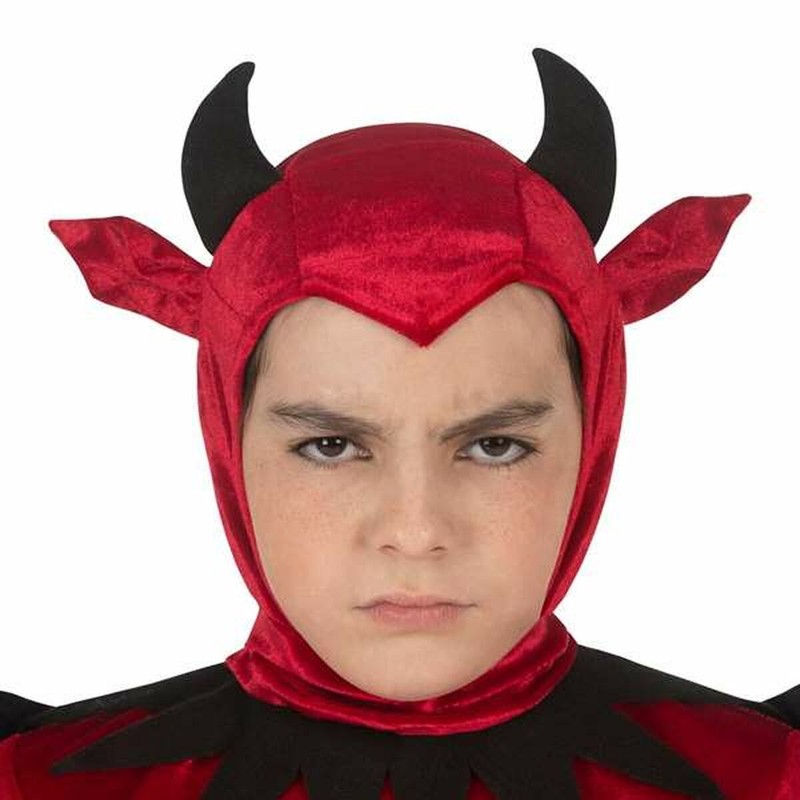 Disfraz de diablo completo, con camisa, pantalón, gorro y alas