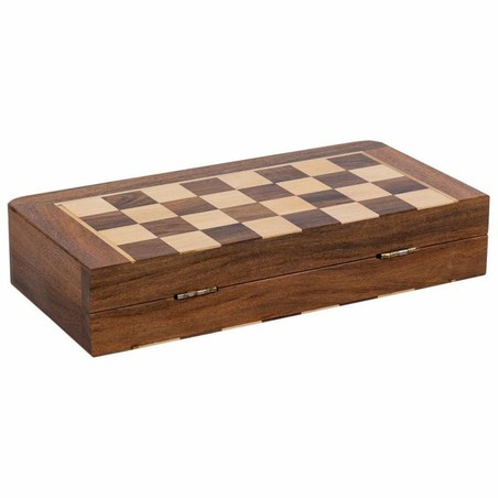 Piezas ajedrez magnéticas de madera, seguras y estables en el tablero