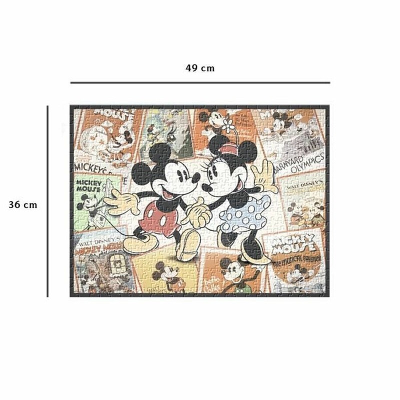 Set construcción educativo: Puzzle Mickey 500 piezas para adultos y +10 años