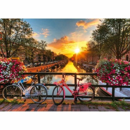 Detalle puzzle Ravensburger Bicycles in Amsterdam