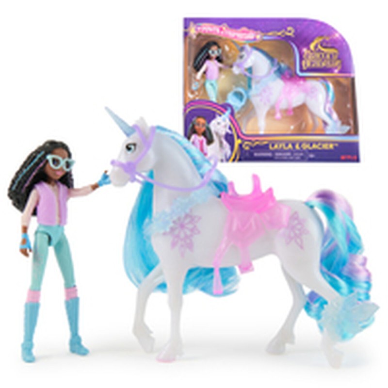 Juguete construcción motricidad fina: Layla y unicornio Glaciar