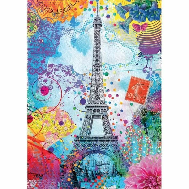 Construcción niños 3 años (avanzada): Puzzle Nathan Tour Eiffel terminado