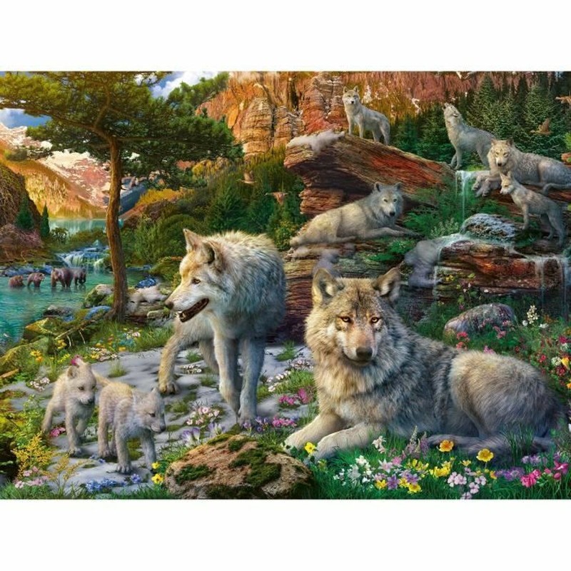 Montaje de puzzle 1500 piezas, desafío Ravensburger