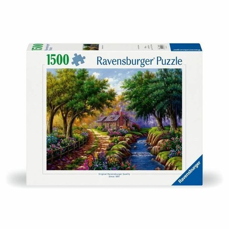 Puzzle Ravensburger 1500 Piezas Cottage By The River - Compra online en MegaJuguetes